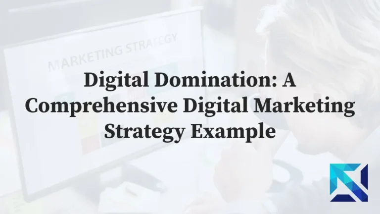 Digital Marketing Strategy with Example