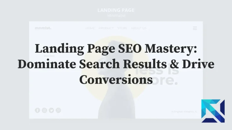 Landing Page SEO optimization Mastery Dominate Search Results & Drive Conversions